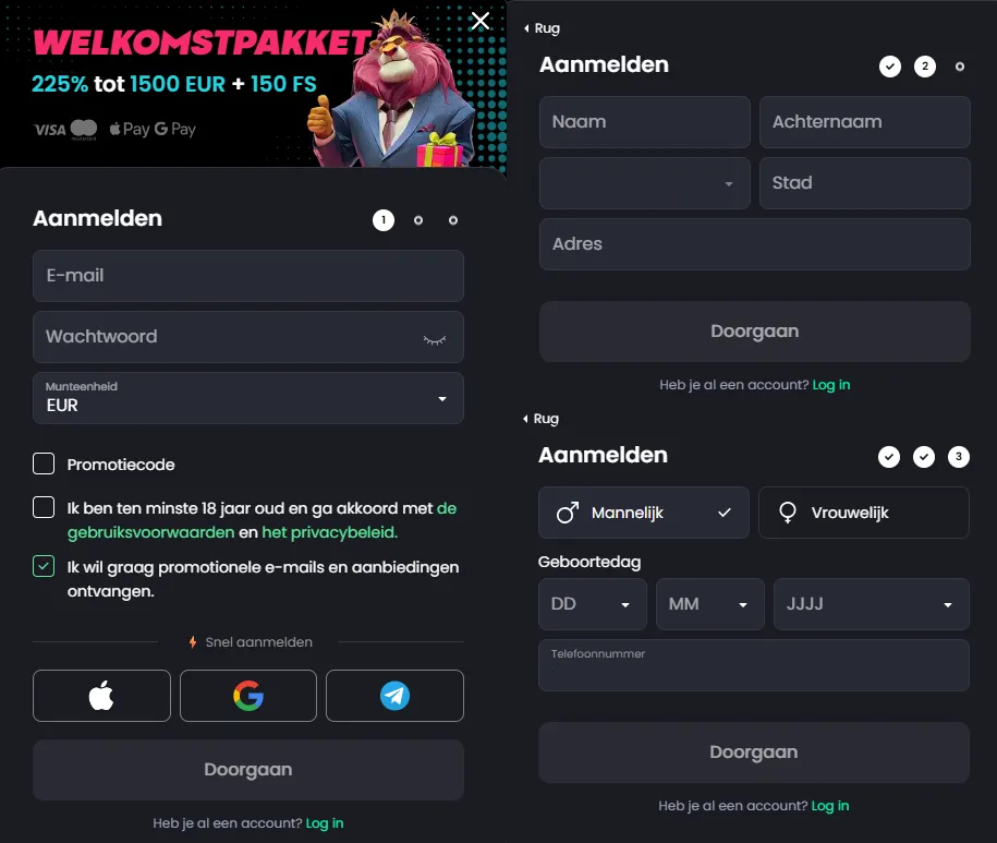 Registreren